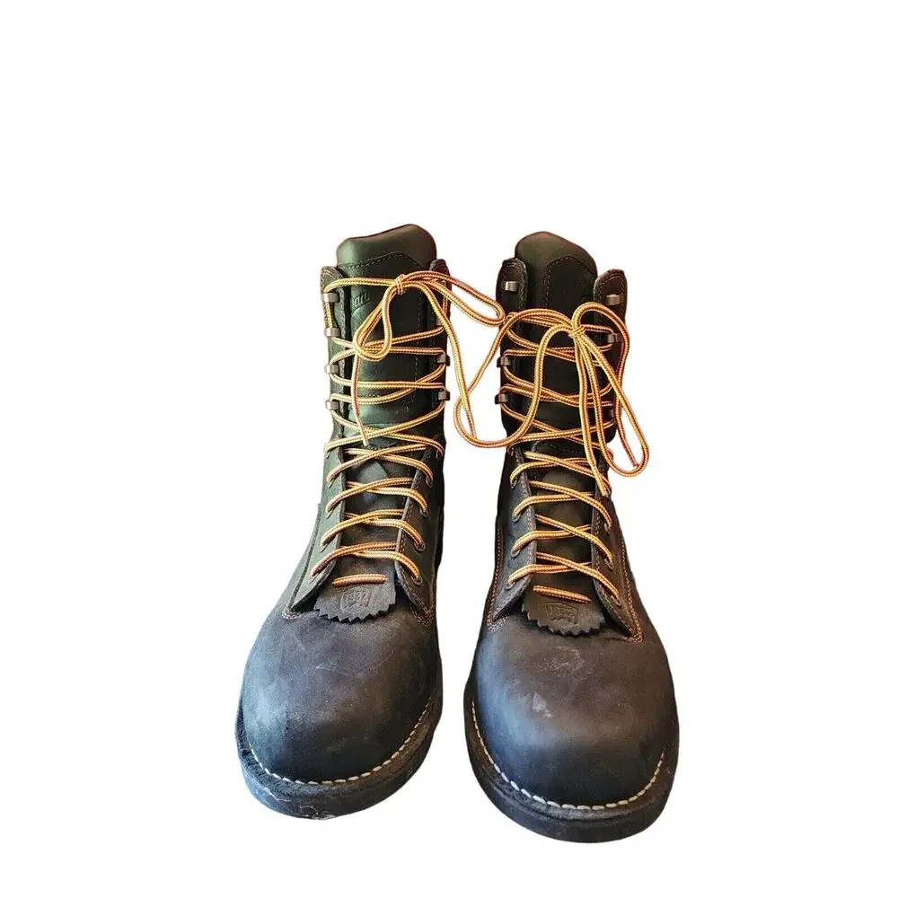 Men’s Danner Gritstone 8” boots, size US 15D Black Work Boots Safety 14220